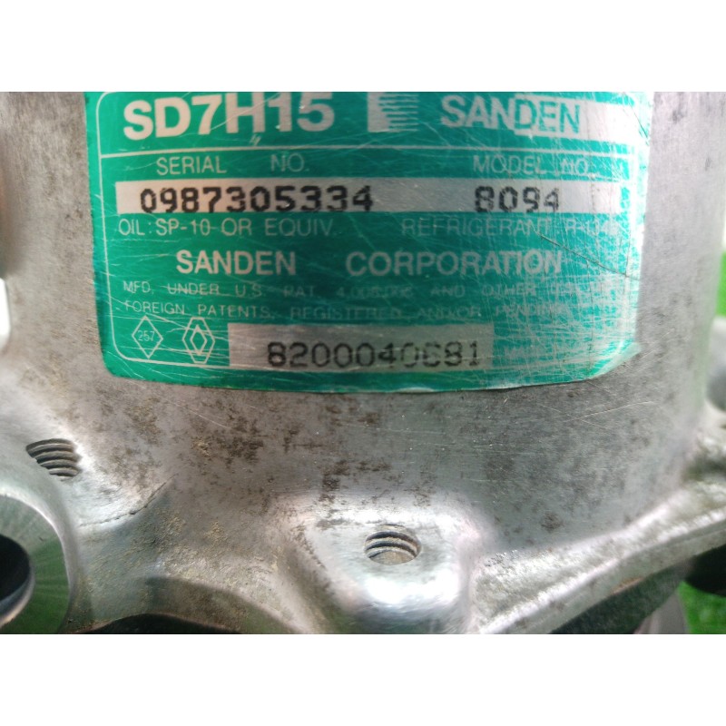 Recambio de compresor aire acondicionado para volvo v40 familiar 1.9 d referencia OEM IAM 8200040681 8200040681 8200040681