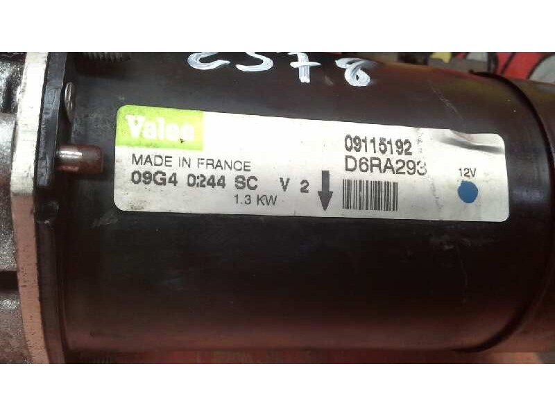 Recambio de motor arranque para opel tigra twin top edition referencia OEM IAM D6RA293 09115192 D6RA293