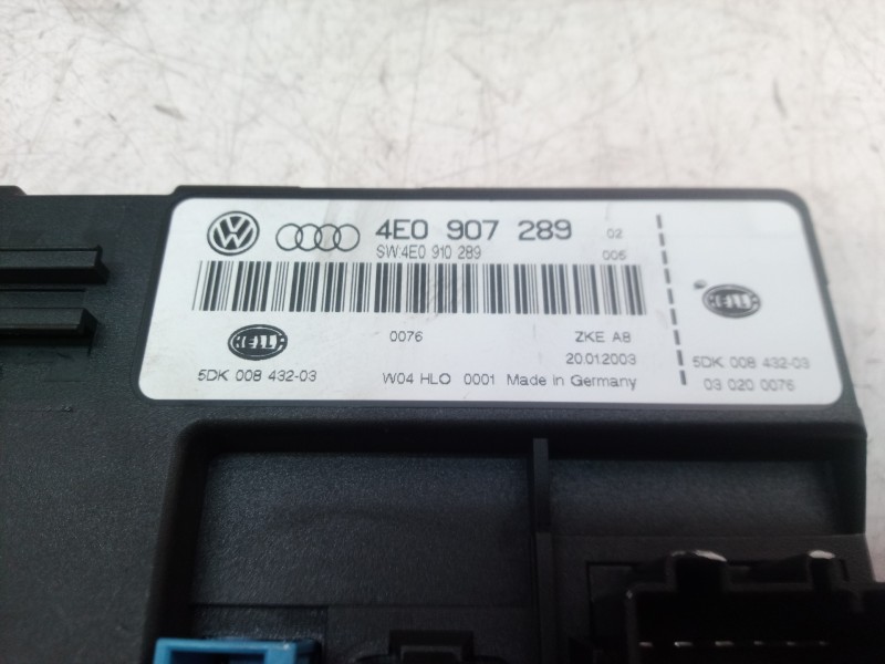 Recambio de modulo electronico para audi a8 (4e2) 3.7 quattro referencia OEM IAM 4E0907289 4E0907289 4E0910289