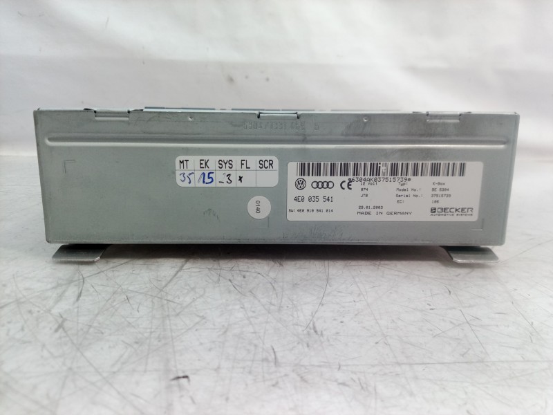 Recambio de sistema audio / radio cd para audi a8 (4e2) 3.7 quattro referencia OEM IAM 4E0035541 4E0035541 4E0910541