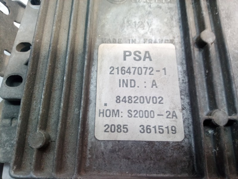 Recambio de centralita motor uce para peugeot 206 berlina e-music referencia OEM IAM 9644235680 9644235680 21647072