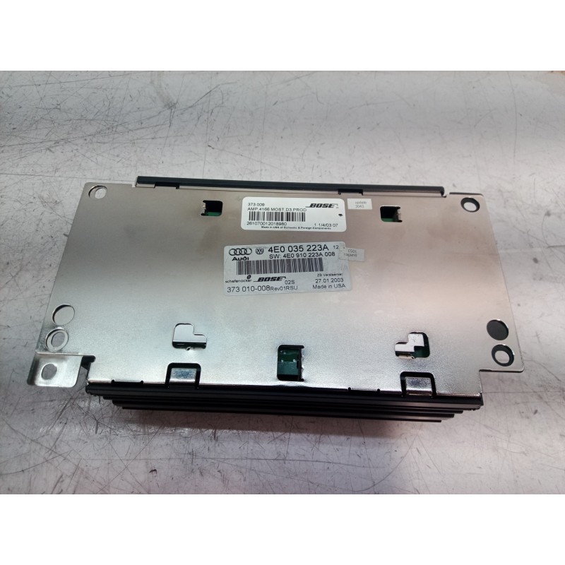Recambio de sistema audio / radio cd para audi a8 (4e2) 3.7 quattro referencia OEM IAM 4E0035223A 4E0035223 4E0910223