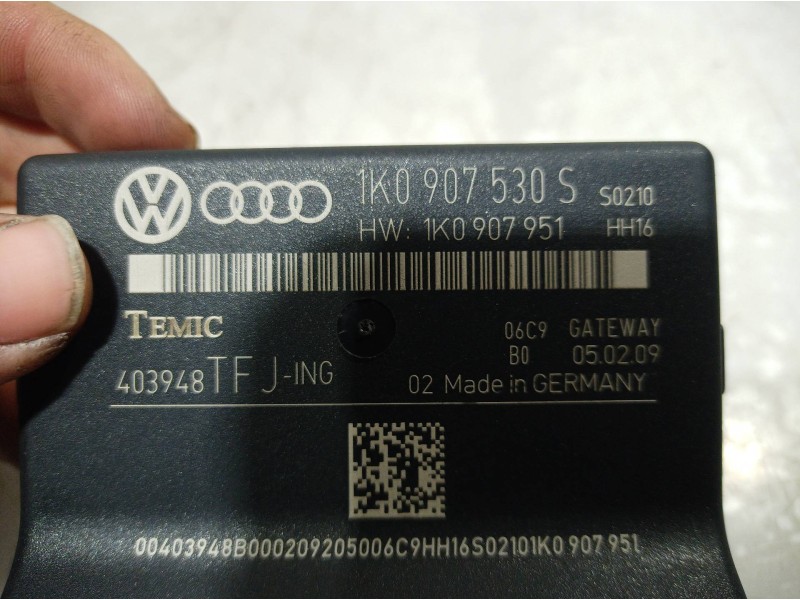 Recambio de modulo electronico para audi a3 sportback (8p) 1.9 tdi attraction referencia OEM IAM 1K0907530 1K0907530 1K0907530