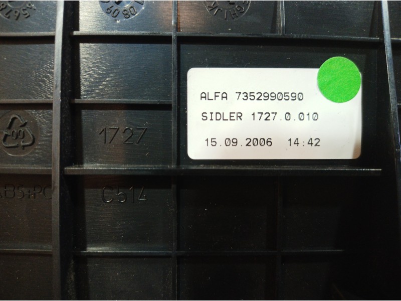 Recambio de cenicero para alfa romeo 147 (190) 1.9 jtd 120 collezione referencia OEM IAM 7352990590 7352990590 7352990590