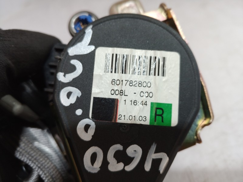 Recambio de cinturon seguridad delantero derecho para audi a8 (4e2) 3.7 quattro referencia OEM IAM 601782800 601782800 601782800