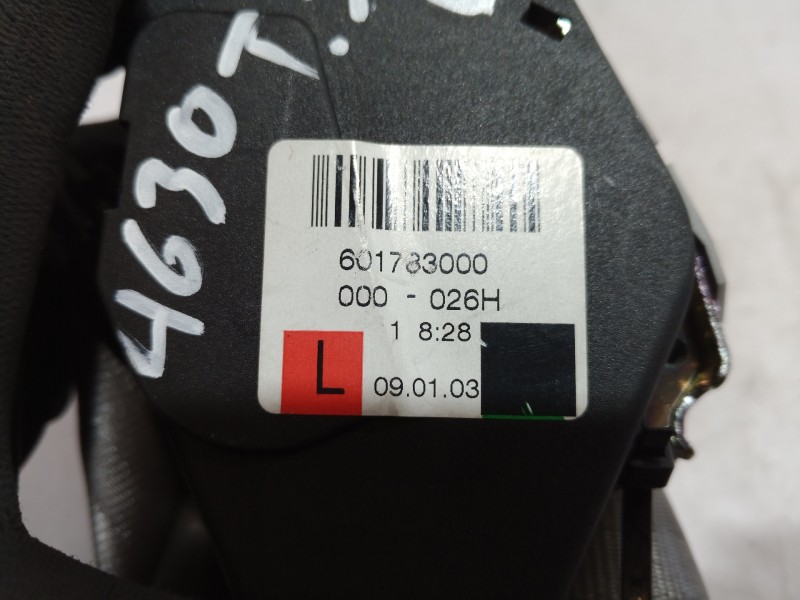 Recambio de cinturon seguridad trasero izquierdo para audi a8 (4e2) 3.7 quattro referencia OEM IAM 601783000 601783000 601783000