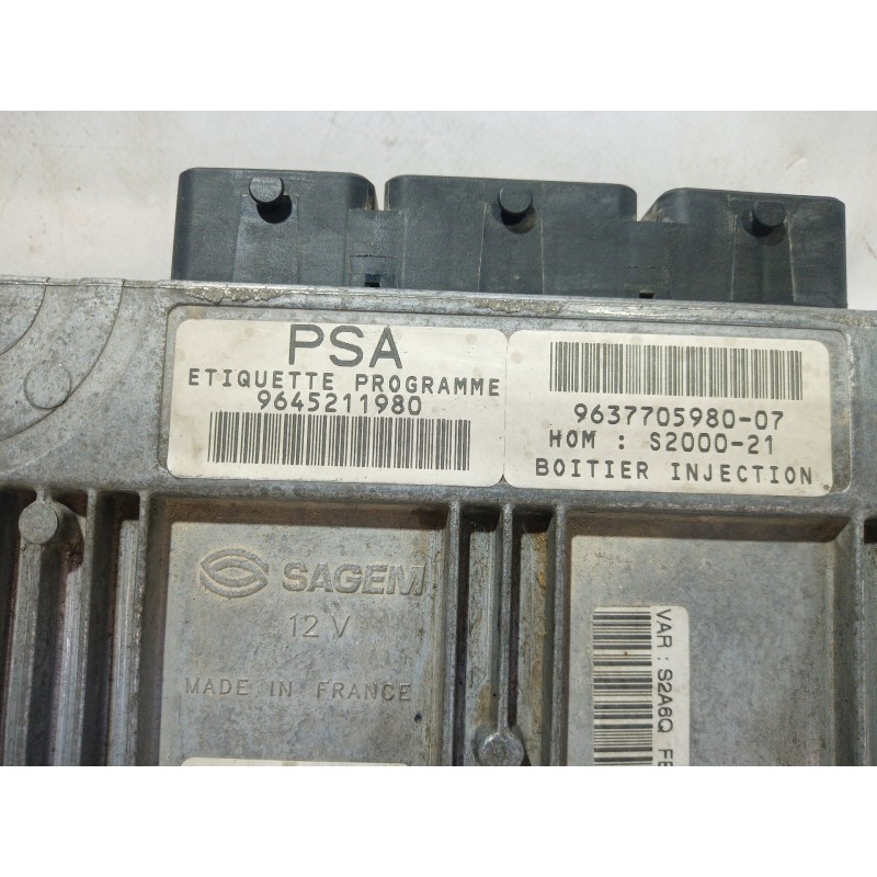 Recambio de centralita motor uce para peugeot 106 (s2) sport pack referencia OEM IAM 9645211980 9645211980 963770598007