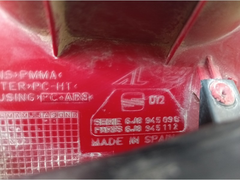 Recambio de piloto trasero derecho para seat ibiza st (6j8) style referencia OEM IAM 6J8945096 6J8945096 6J8945096