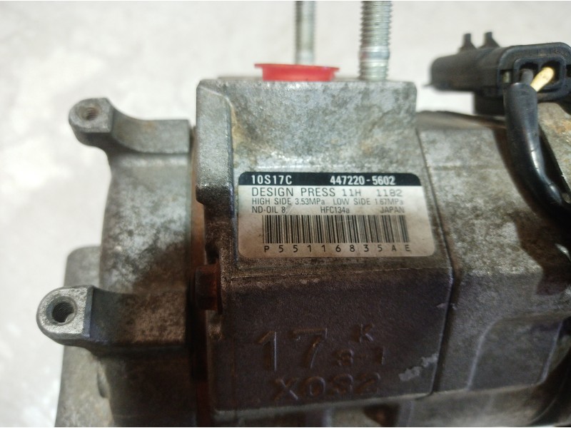 Recambio de compresor aire acondicionado para chrysler jeep gr.cherokee (wh) referencia OEM IAM 4472205602 4472205602 10S17C