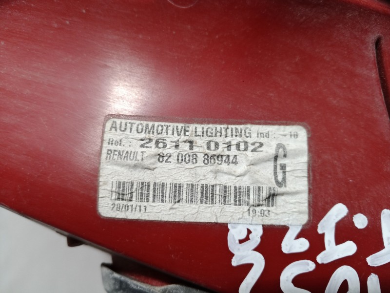 Recambio de piloto trasero izquierdo para renault clio iii authentique referencia OEM IAM 26110102 26110102 26110102
