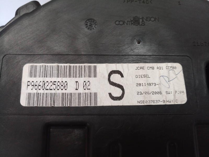 Recambio de cuadro instrumentos para citroën c2 vts referencia OEM IAM P9660225880 9660225880 9660225880