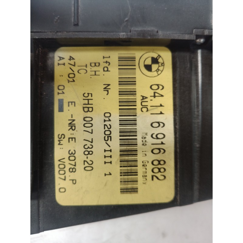 Recambio de mando climatizador para bmw serie 3 coupe (e46) 318 ci referencia OEM IAM 6916882 6916882 6916882