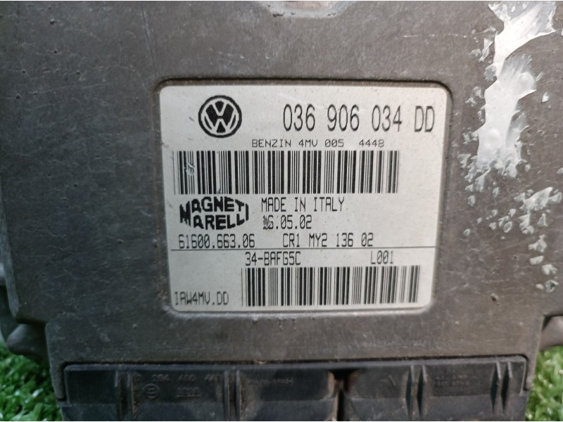 Recambio de centralita motor uce para volkswagen polo (9n1) 1.4 16v referencia OEM IAM 036906034DD 036906034DD 6160066306