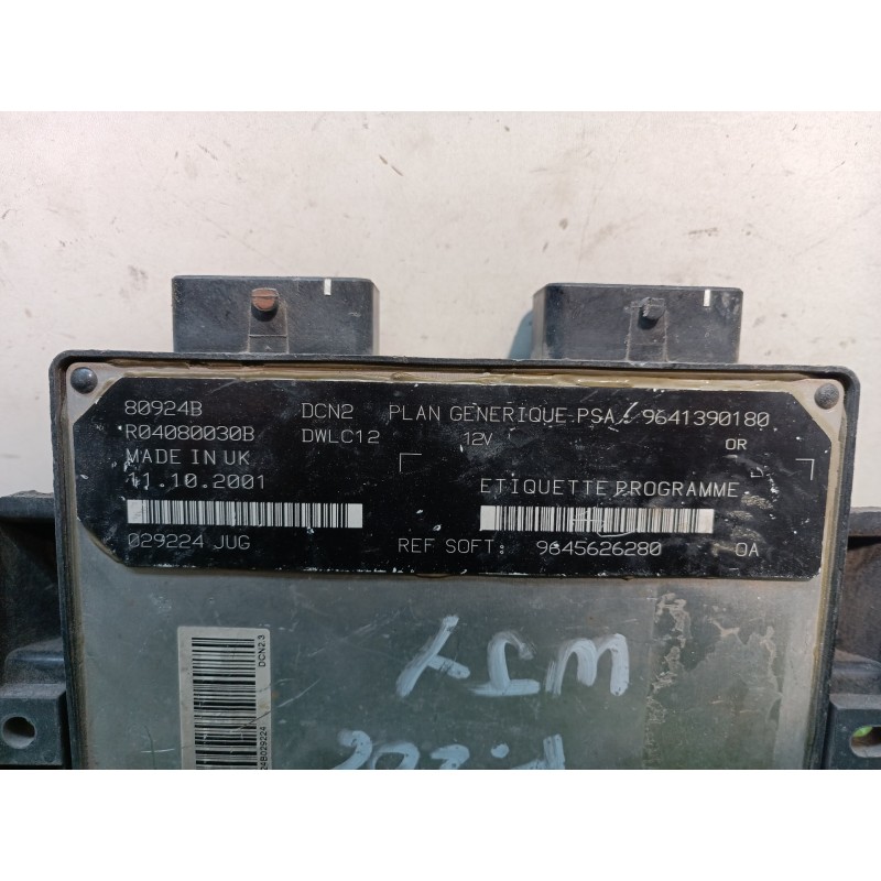 Recambio de centralita motor uce para peugeot 206 berlina 1.9 diesel referencia OEM IAM 9645626280 R04080030B 9641390180