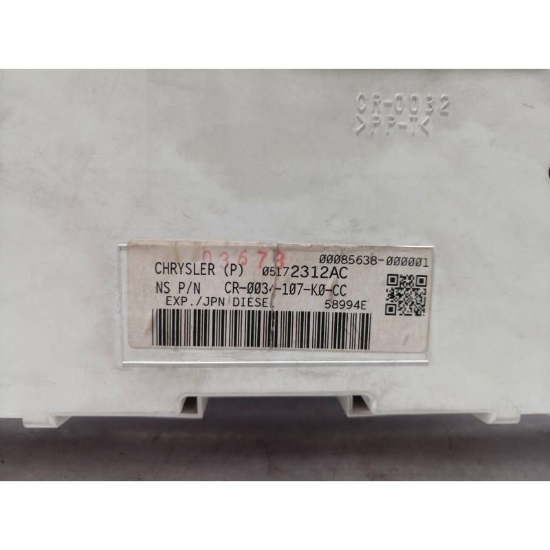 Recambio de cuadro instrumentos para jeep gr. cherokee (wh) 3.0 crd laredo referencia OEM IAM 05172312AC 05172312 CR0034107K0CC