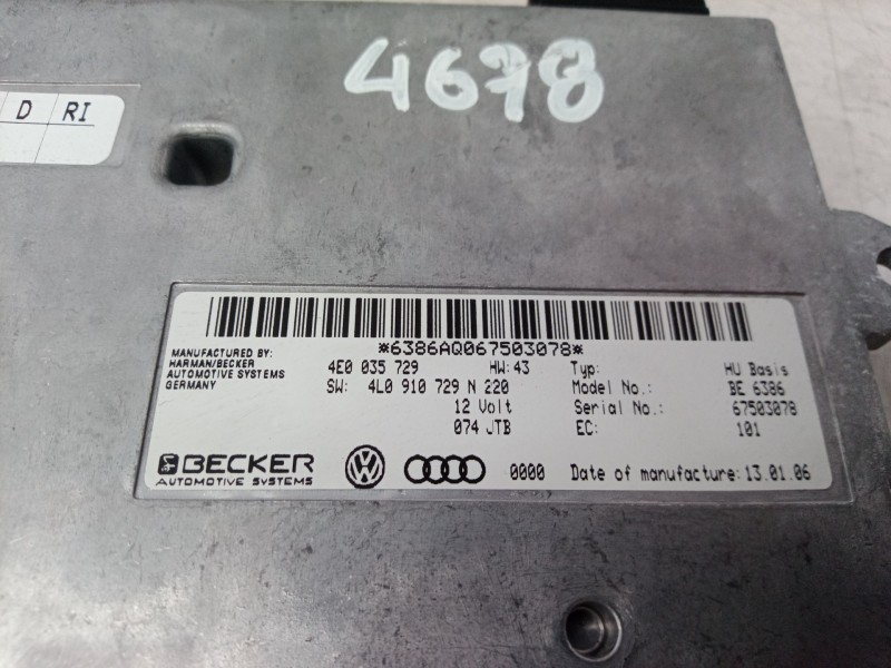 Recambio de modulo electronico para audi q7 (4l) 4l/xbunq1 referencia OEM IAM 4E0035729 4E0035729 4E0035729