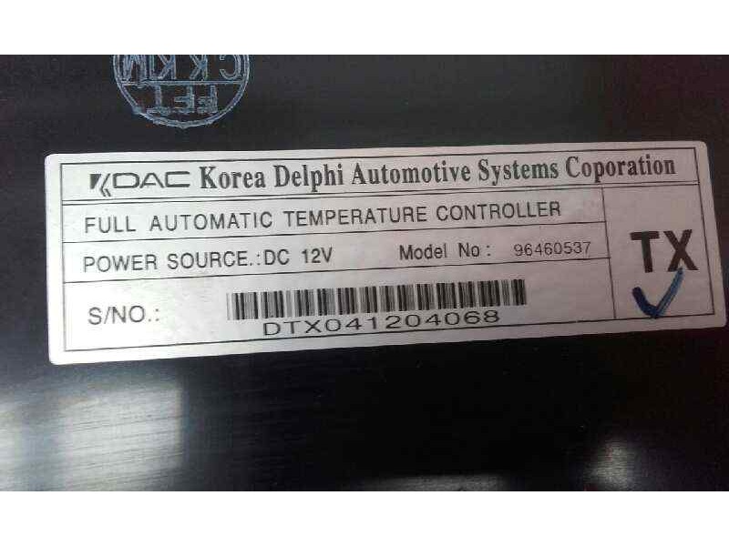 Recambio de mando climatizador para chevrolet evanda 2.0 cat referencia OEM IAM 96460537 DTX041204068 96460537