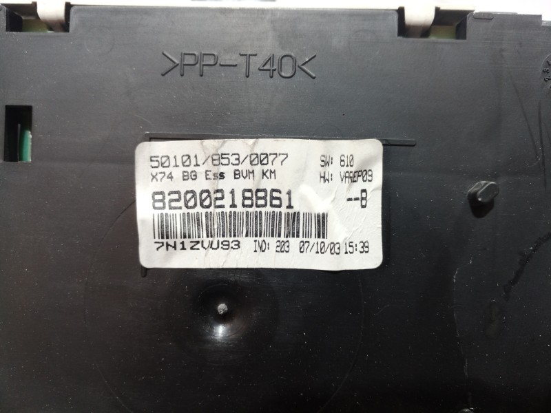 Recambio de cuadro instrumentos para renault laguna ii (bg0) privilege referencia OEM IAM 8200218861 8200218861 8200218861