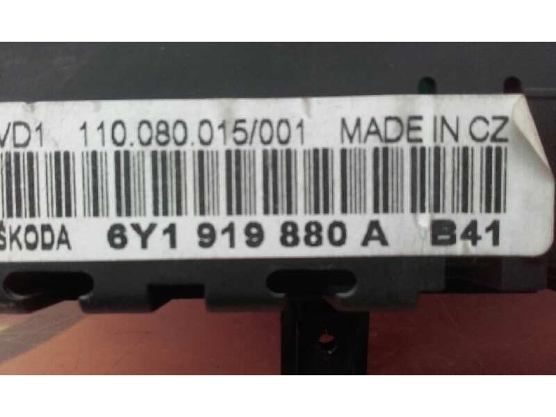 Recambio de cuadro instrumentos para skoda fabia (6y2/6y3) 1.9 sdi cat (asy) referencia OEM IAM 6Y1919880A 110080015001 