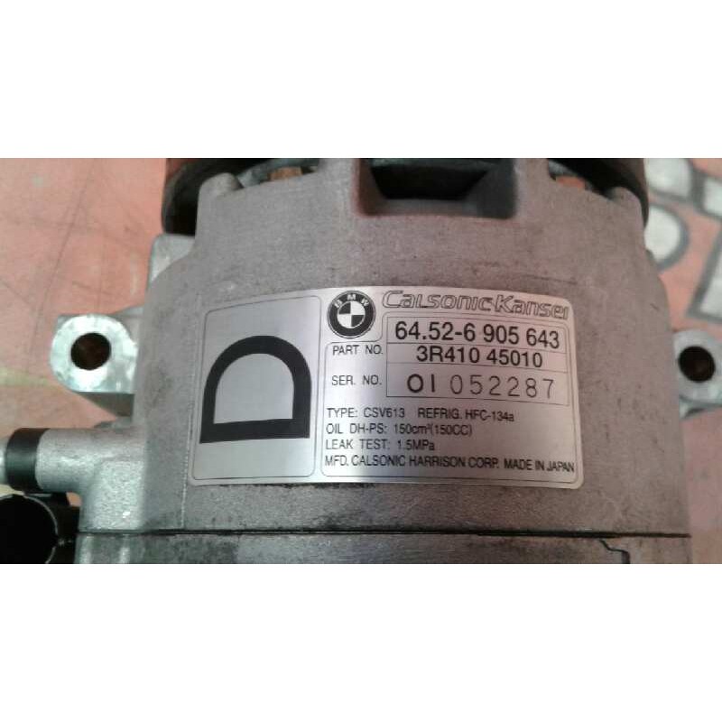 Recambio de compresor aire acondicionado para bmw serie 3 berlina (e46) 320d referencia OEM IAM 64526905643 64526905643 64526905