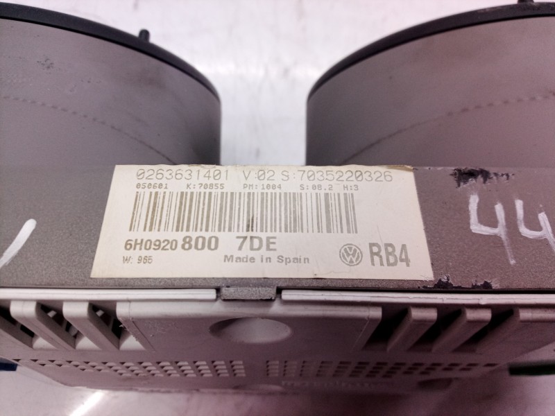 Recambio de cuadro instrumentos para seat arosa (6h1) select referencia OEM IAM 0263631401 0263631401 5220301800