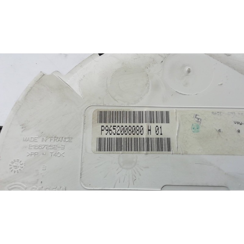 Recambio de cuadro instrumentos para citroën c3 1.4 16v sensodrive vtr referencia OEM IAM P9652008080 P9652008080 P9652008080