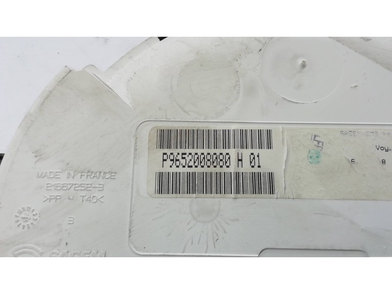 Recambio de cuadro instrumentos para citroën c3 1.4 16v sensodrive vtr referencia OEM IAM P9652008080 P9652008080 P9652008080