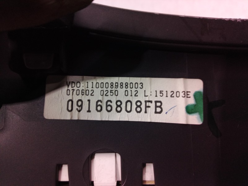 Recambio de cuadro instrumentos para opel combo (corsa c) familiar referencia OEM IAM 09166808FB 09166808 09166808