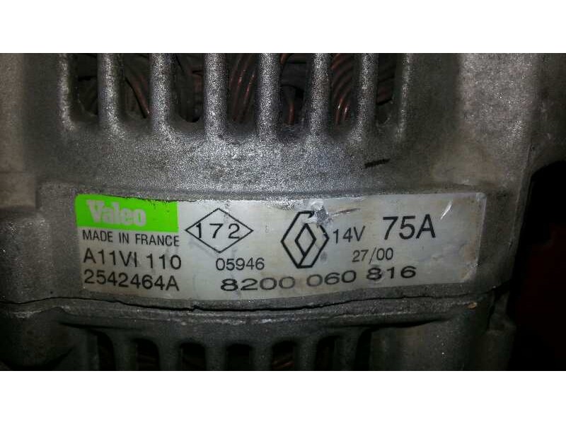 Recambio de alternador para renault clio i phase iii 1.2 referencia OEM IAM 8200060816 254264A A11VI110