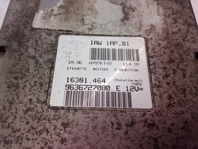 Recambio de centralita motor uce para peugeot 206 berlina e-music referencia OEM IAM 9636727080 9636727080 16301464