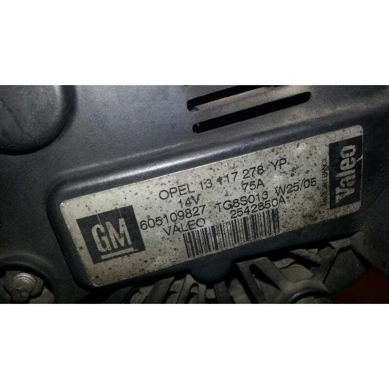 Recambio de alternador para opel combo (corsa c) 1.3 16v cdti cat (z 13 dt / ln9) referencia OEM IAM TG8S013 TG8S013 TG8S013