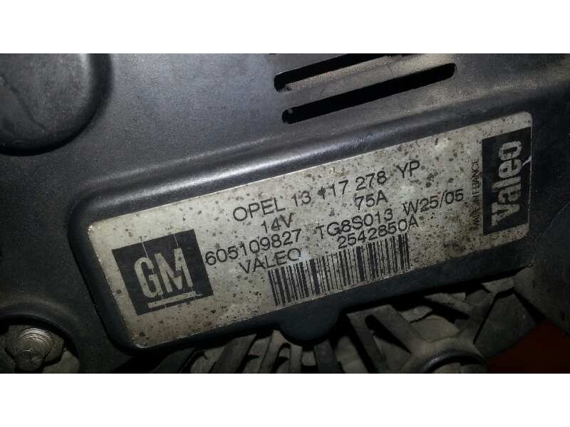 Recambio de alternador para opel combo (corsa c) 1.3 16v cdti cat (z 13 dt / ln9) referencia OEM IAM TG8S013 TG8S013 TG8S013