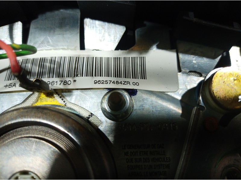 Recambio de airbag volante para peugeot 206 berlina gti referencia OEM IAM 96257484ZR 96257484ZR 96257484ZR