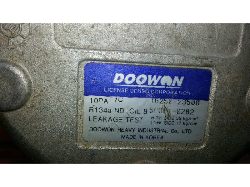 Recambio de compresor aire acondicionado para kia sorento 2.5 crdi cat referencia OEM IAM 1625023500  