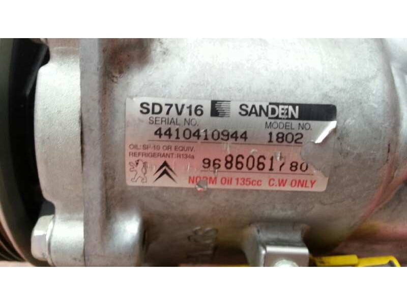 Recambio de compresor aire acondicionado para citroën berlingo 1.6 16v hdi referencia OEM IAM 9686061780 1802 SD7V116