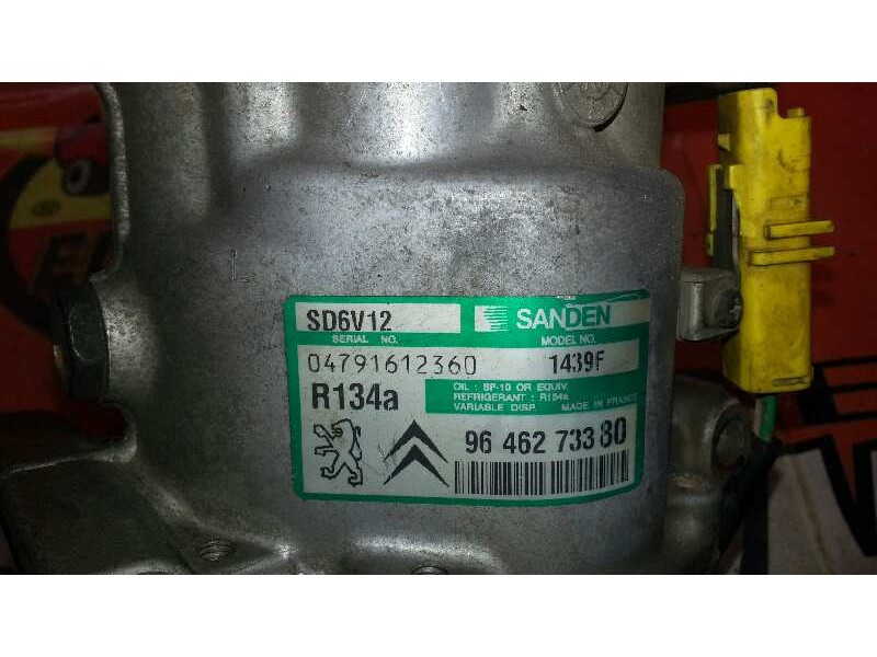Recambio de compresor aire acondicionado para citroën c3 1.4 vivace referencia OEM IAM 9646273380 9646273380 9646273380