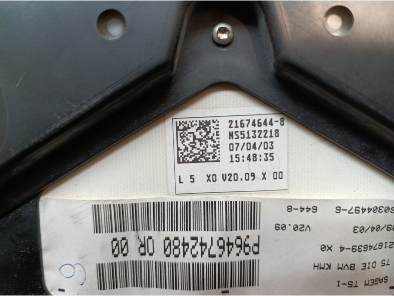 Recambio de cuadro instrumentos para peugeot 307 (s1) xr referencia OEM IAM P9646742480OR00 216518703 216746448