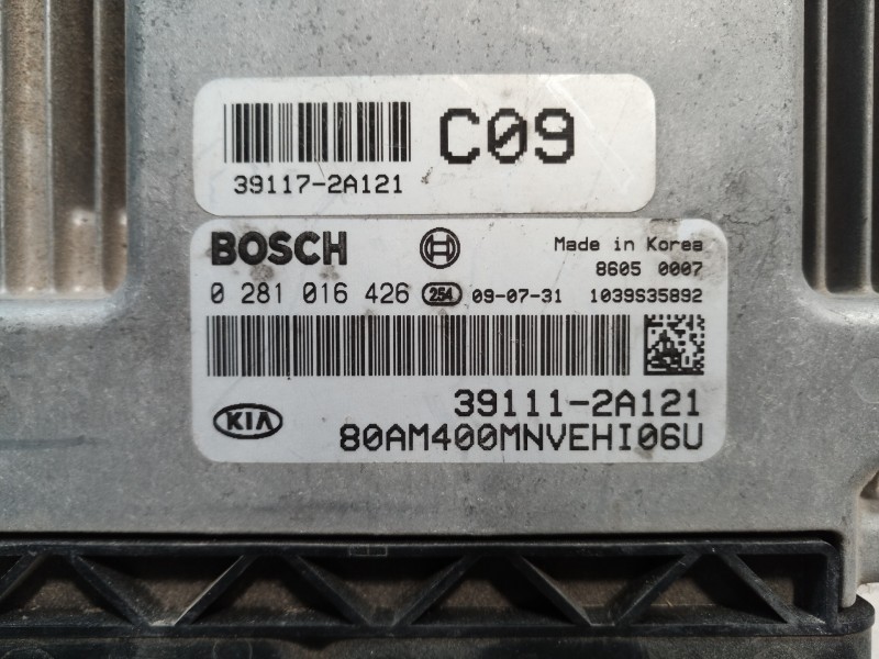 Recambio de centralita motor uce para kia soul burner referencia OEM IAM 0281016426 391112A121 80AM400MNVEHI06U