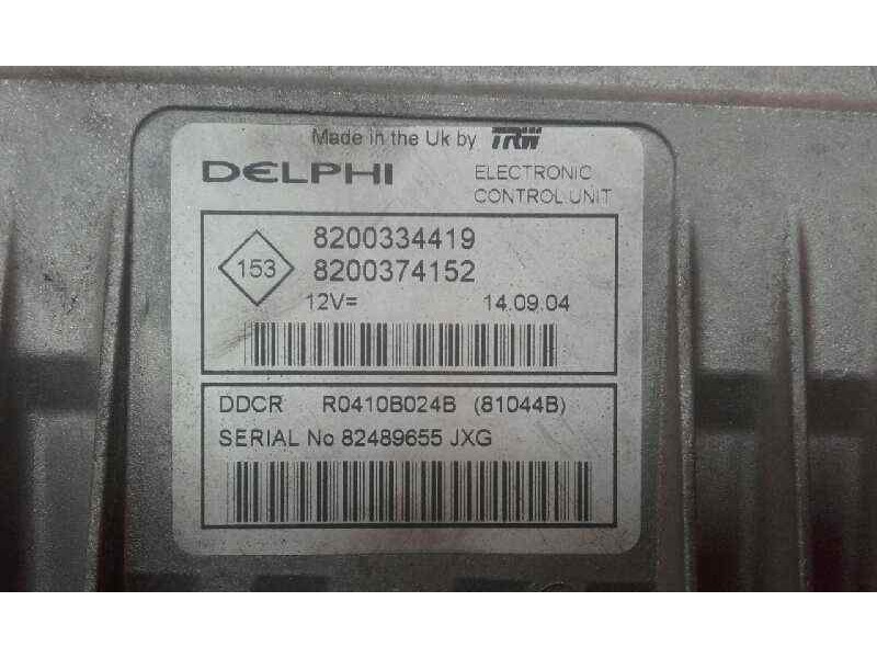 Recambio de centralita motor uce para renault megane ii berlina 3p emotion referencia OEM IAM 8200334419 8200374152 