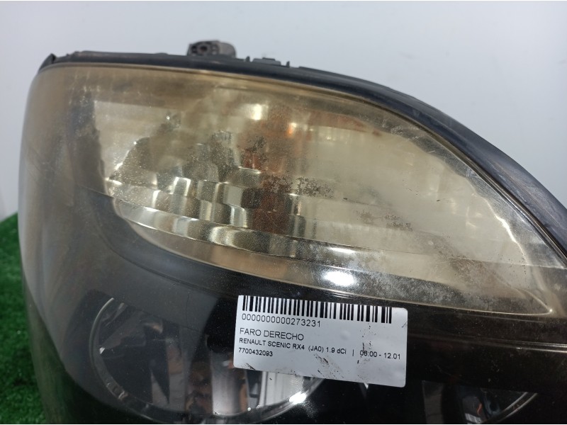 Recambio de faro derecho para renault scenic rx4 (ja0) 1.9 dci referencia OEM IAM 7700432093 89002991 087553