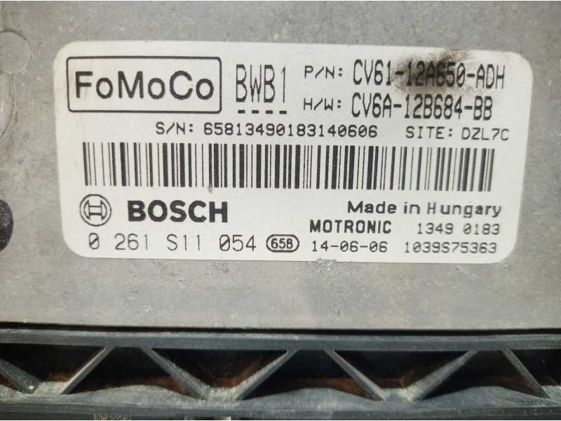 Recambio de centralita motor uce para ford c-max edition referencia OEM IAM 0261S11054 CV6A12B684BB 0261S11054