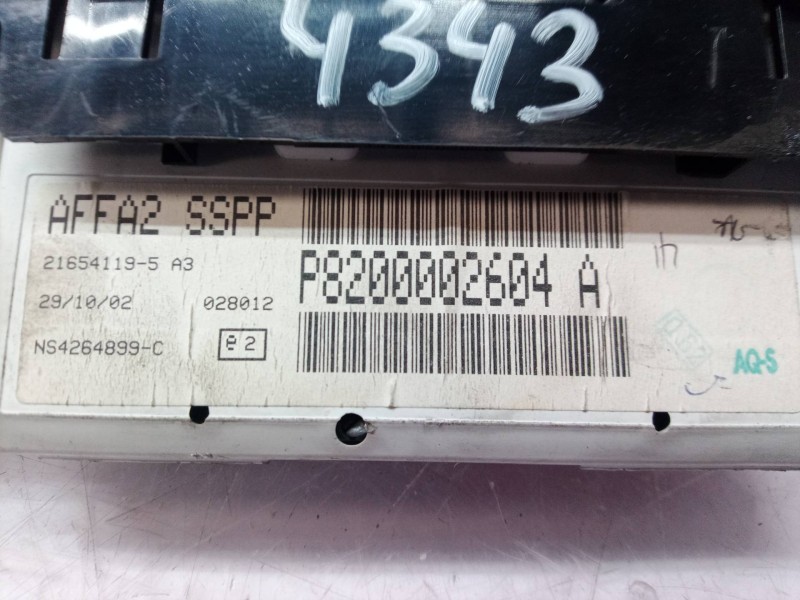 Recambio de pantalla multifuncion para renault laguna ii (bg0) authentique referencia OEM IAM P8200002604 P8200002604 P820000260