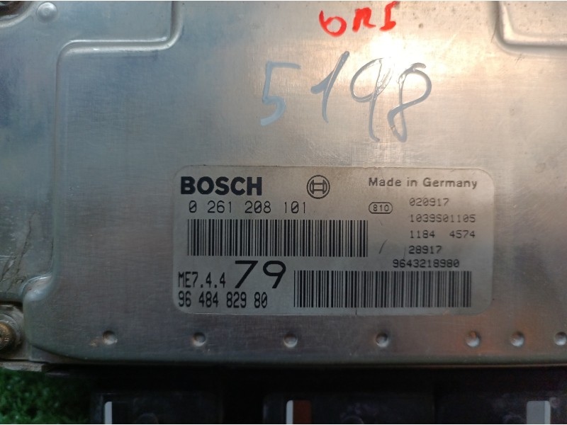 Recambio de centralita motor uce para peugeot 206 berlina quicksilver referencia OEM IAM 9648482980 9648482980 0261208101