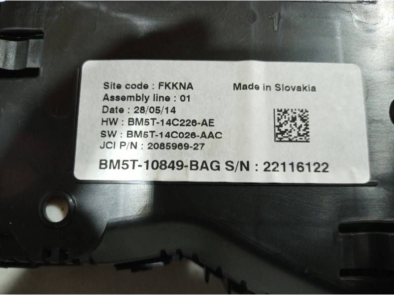 Recambio de cuadro instrumentos para ford c-max edition referencia OEM IAM BM5T10849BAG BM5T10849BAG BM5T10849BAG