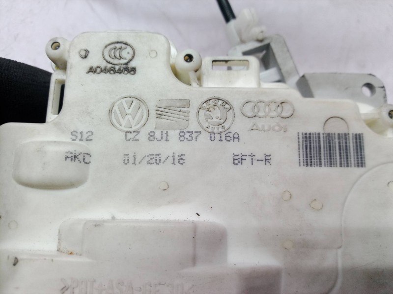 Recambio de cerradura puerta delantera derecha para audi q5 (8r) referencia OEM IAM 8J1837016 8J1837016 8J1837016