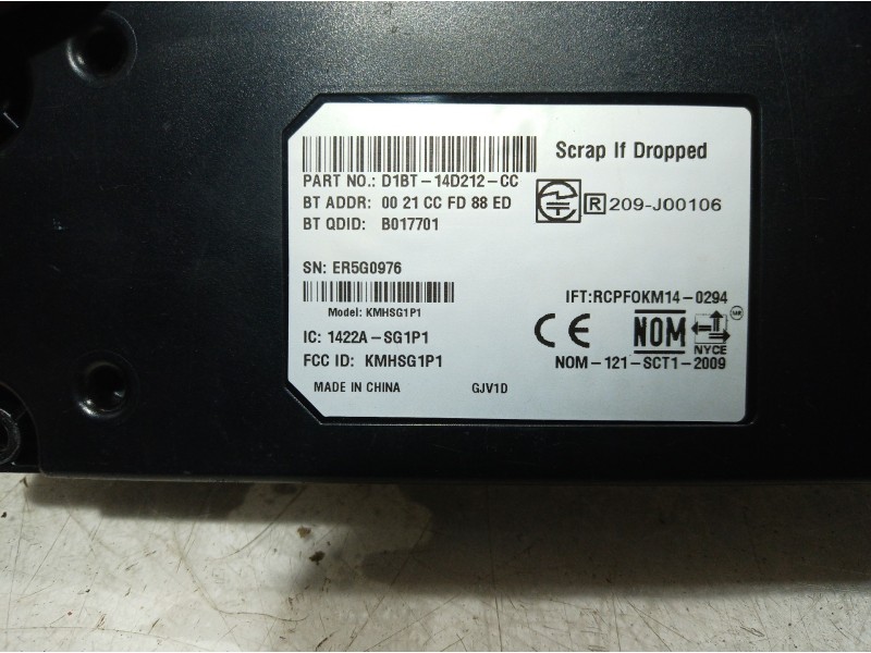 Recambio de modulo electronico para ford c-max edition referencia OEM IAM D1BT14D212CC D1BT14D212CC D1BT14D212CC