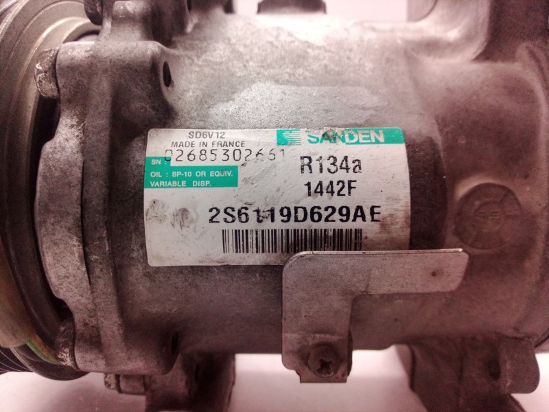 Recambio de compresor aire acondicionado para ford fiesta (cbk) ambiente referencia OEM IAM 2S6119D629AE 2S6119D629 2S6119D629