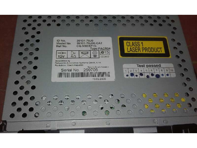 Recambio de sistema audio / radio cd para suzuki sx4 rw (ey) referencia OEM IAM 3910179J0 3910179J00 