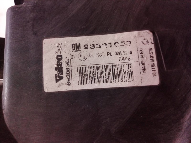 Recambio de faro derecho para opel meriva cosmo referencia OEM IAM 93321053 93321053 93321053