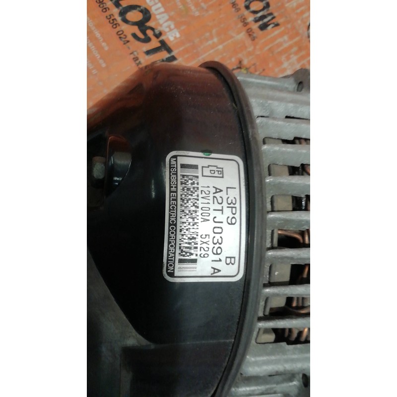 Recambio de alternador para mazda 6 berlina (gg) 2.0 active (5-ptas.) referencia OEM IAM A2TJ0391A L3P9B 